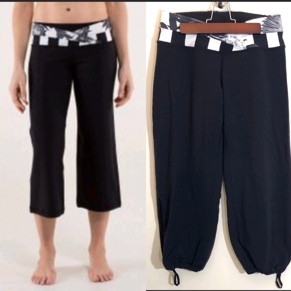 Lululemon Black Dharana Crops